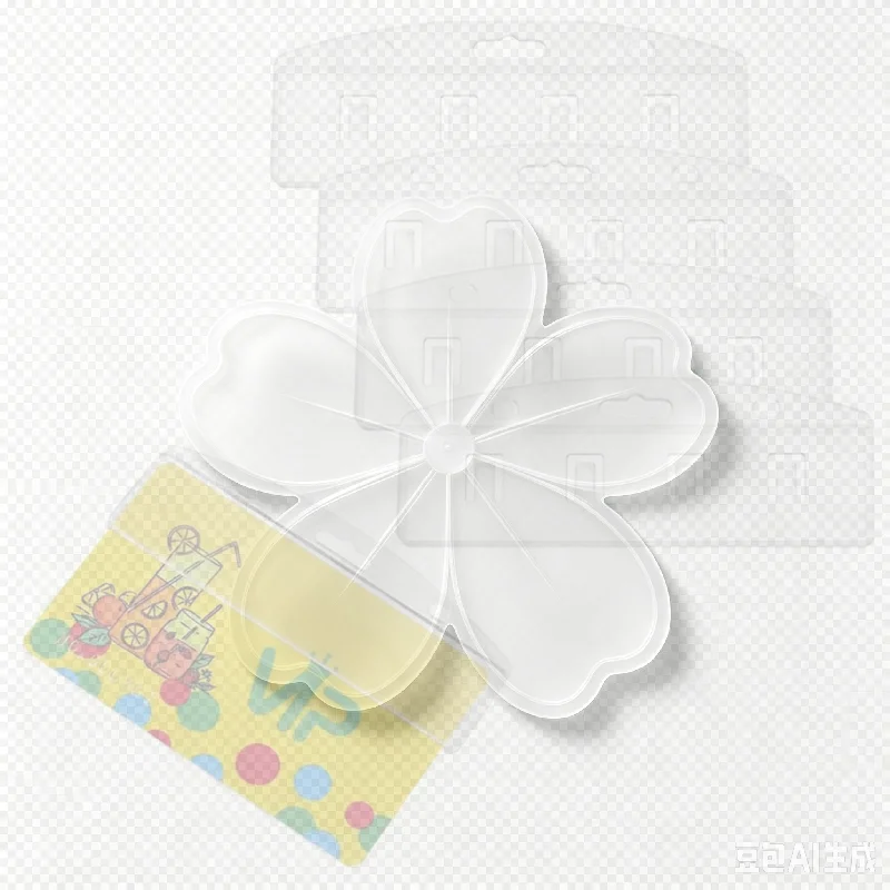 Pack Of 5 Horizontal Half Card Badge Holder For Swipe ID Cards Frosted Rigid Polycarbonate Plastic-Transparent