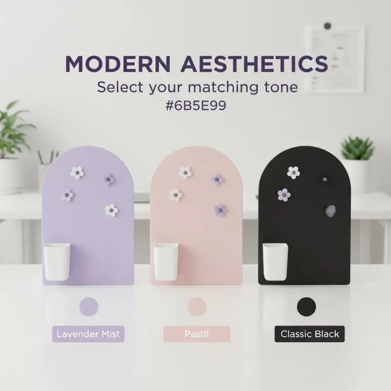1/2Pcs Desktop Magnetic Message Board Vertical Badge Card Storage Rack Reusable Memo Holder for Desk Office Gift