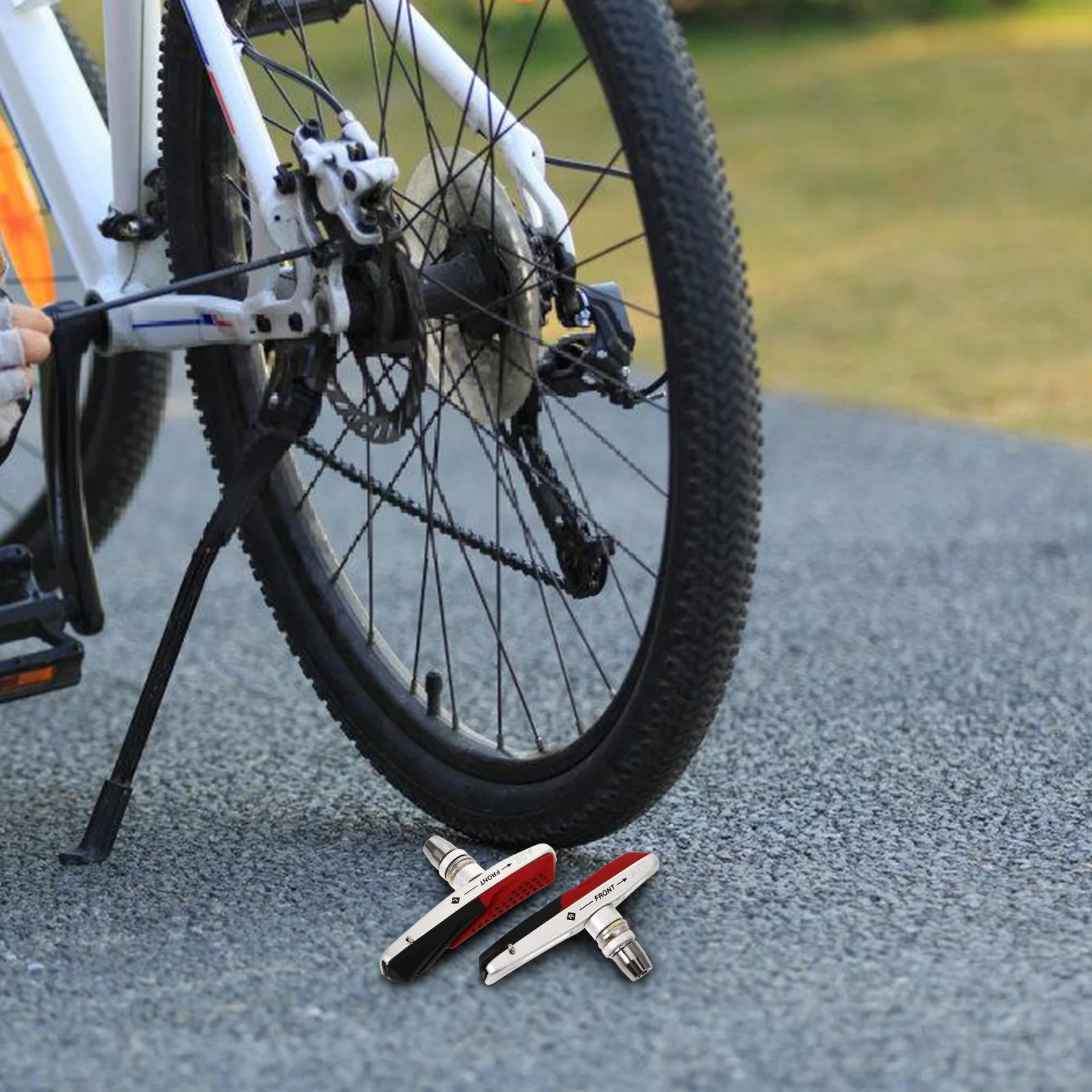 

1 Pair Bicycle Brake Pads Replacement For Mountain Bike Durable Metal Resin Disc Brake Parts Accessory For Bikes