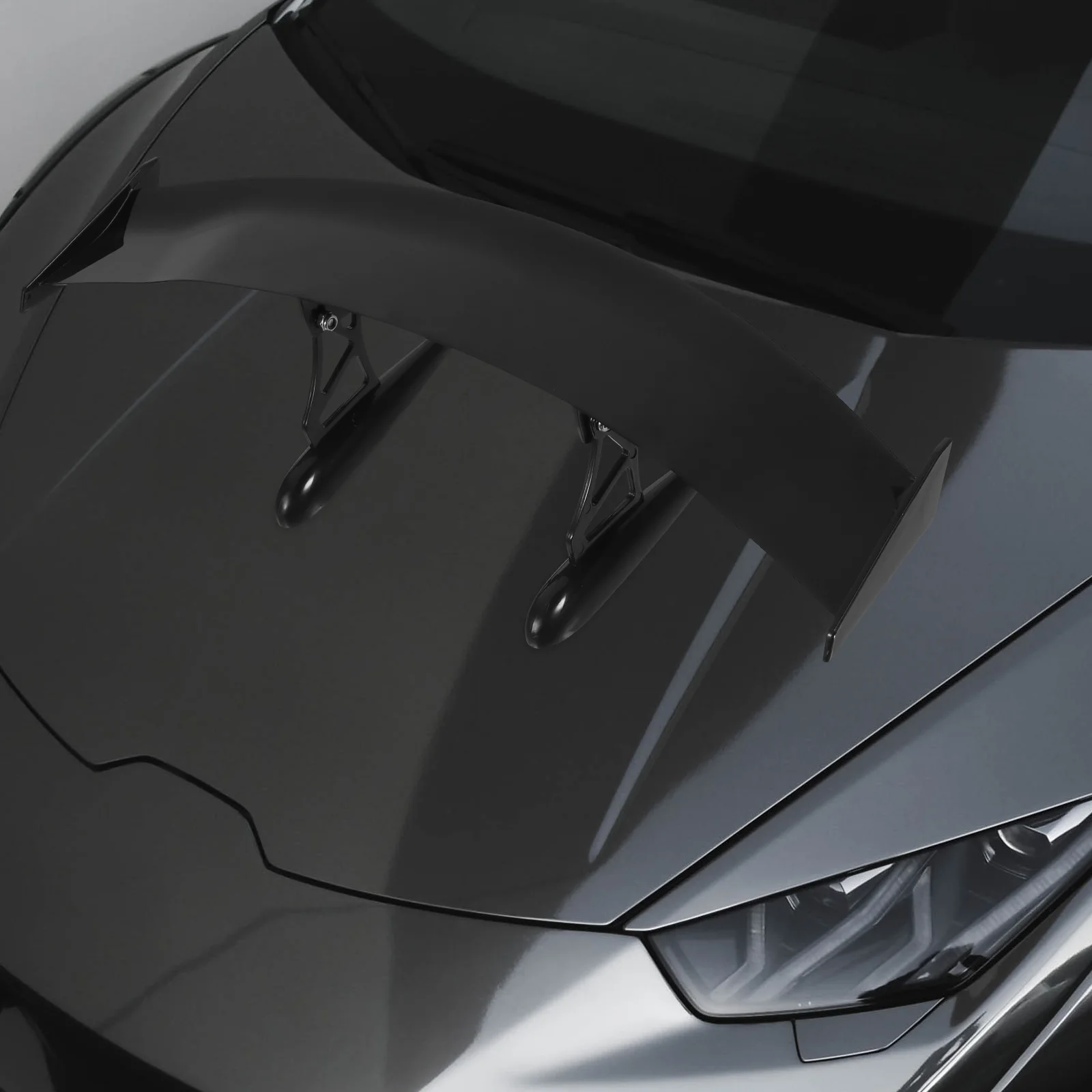 

30cm White Small Rear Wing Universal Car Tail Decoration ABS Material Non Drilling Trunk Spoiler Car Modification Wing Decor