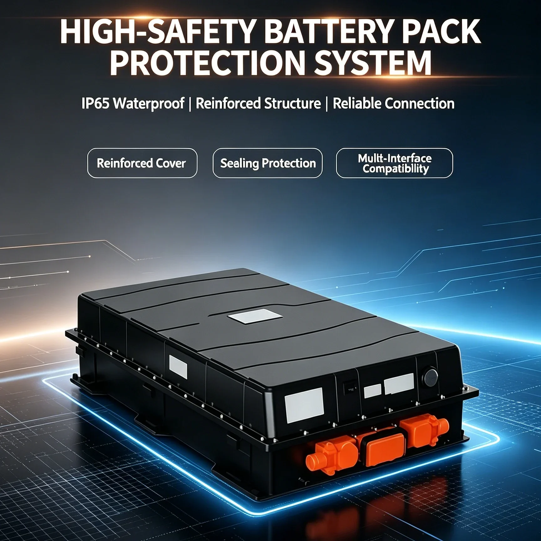 LiFePO4 Battery System 1C Fast Charge Integrated Thermal Management -30~60°C Wide Temp Range
