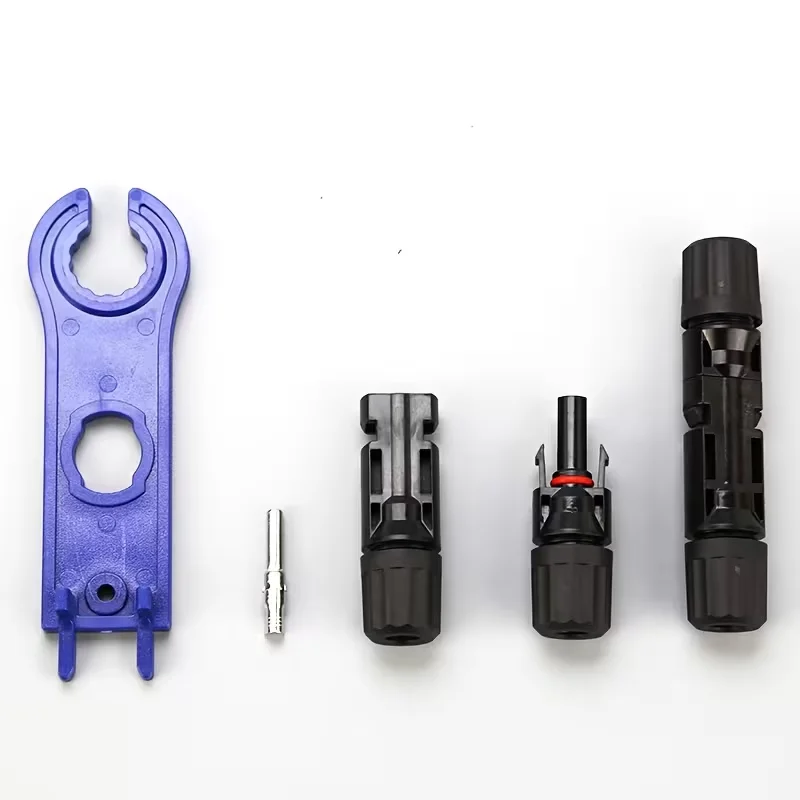 2.5/4/6mm² Solar Connector Kit 48Pcs, Male Female PV Connectors with Wrench, Waterproof for Solar Panel Wiring