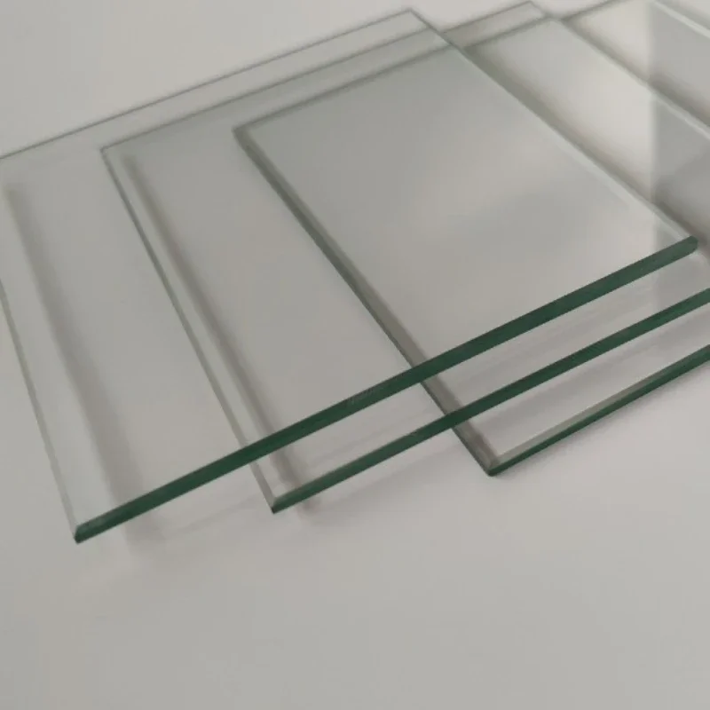 1PC Clear Square Shape Armoured Tempering Toughened Glass Sheets Plano Lens High Temperature Resistant Stalinite Thickness 3-5mm