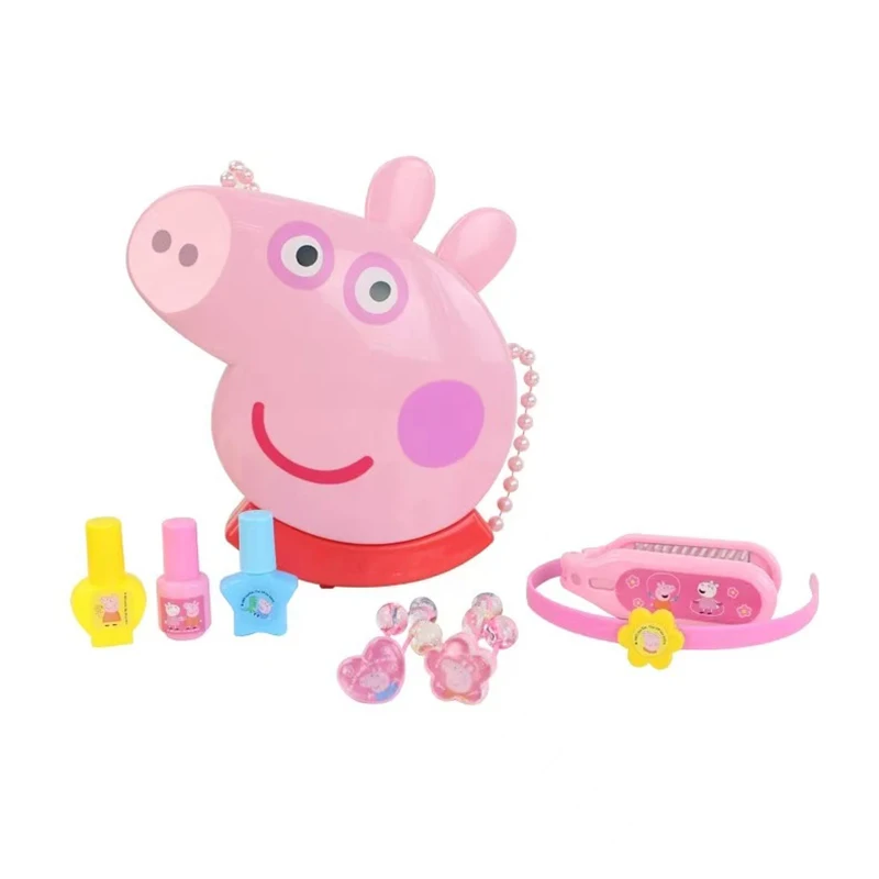 

Детская косметичка «Свинка Пеппа», зеркало, виртуальная косметичка, туалетный столик, домашняя игрушка в подарок на день рождения для девочек