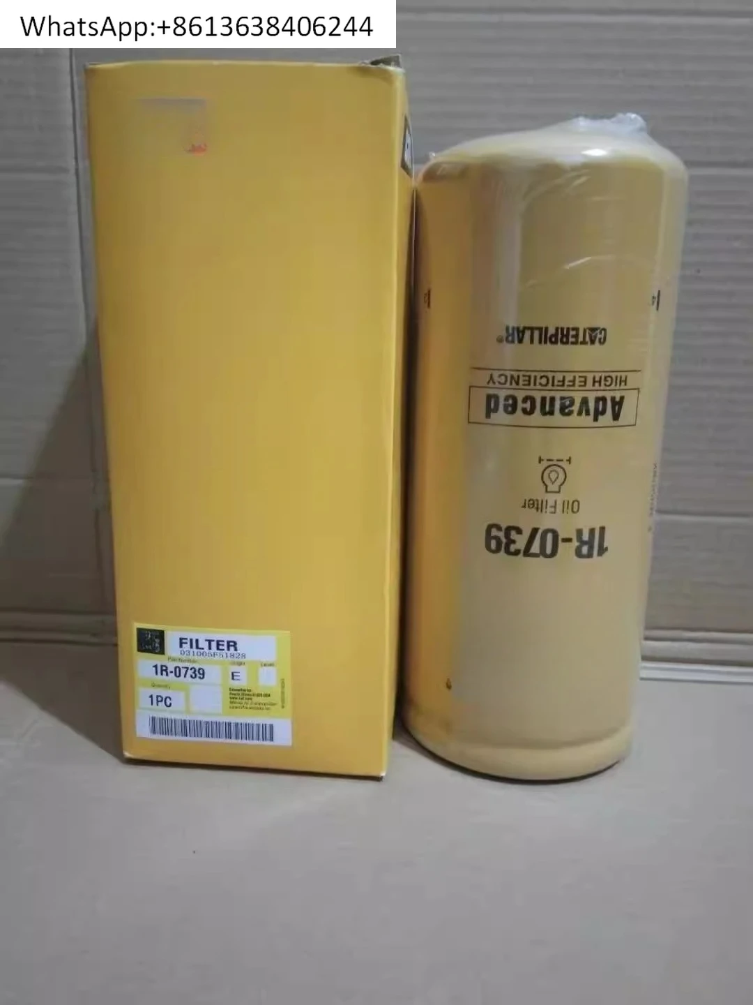 

CAT320C/D 325D/329D/312D Масляный фильтр 1R-0739/IR1807 Оригинальный фильтр