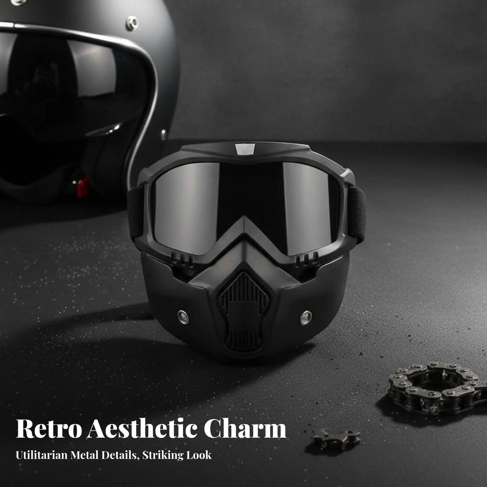 

Мотоциклетные очки S с защитной маской, ветрозащитные, с отстегивающимся лицевым щитком, защита от частиц