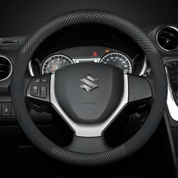 Car Steering Wheel Cover For Suzuki Ignis Jimny S-Cross Swift SX4 Vitara Alto Baleno Equator Ciaz Samurai Ertiga Accessories