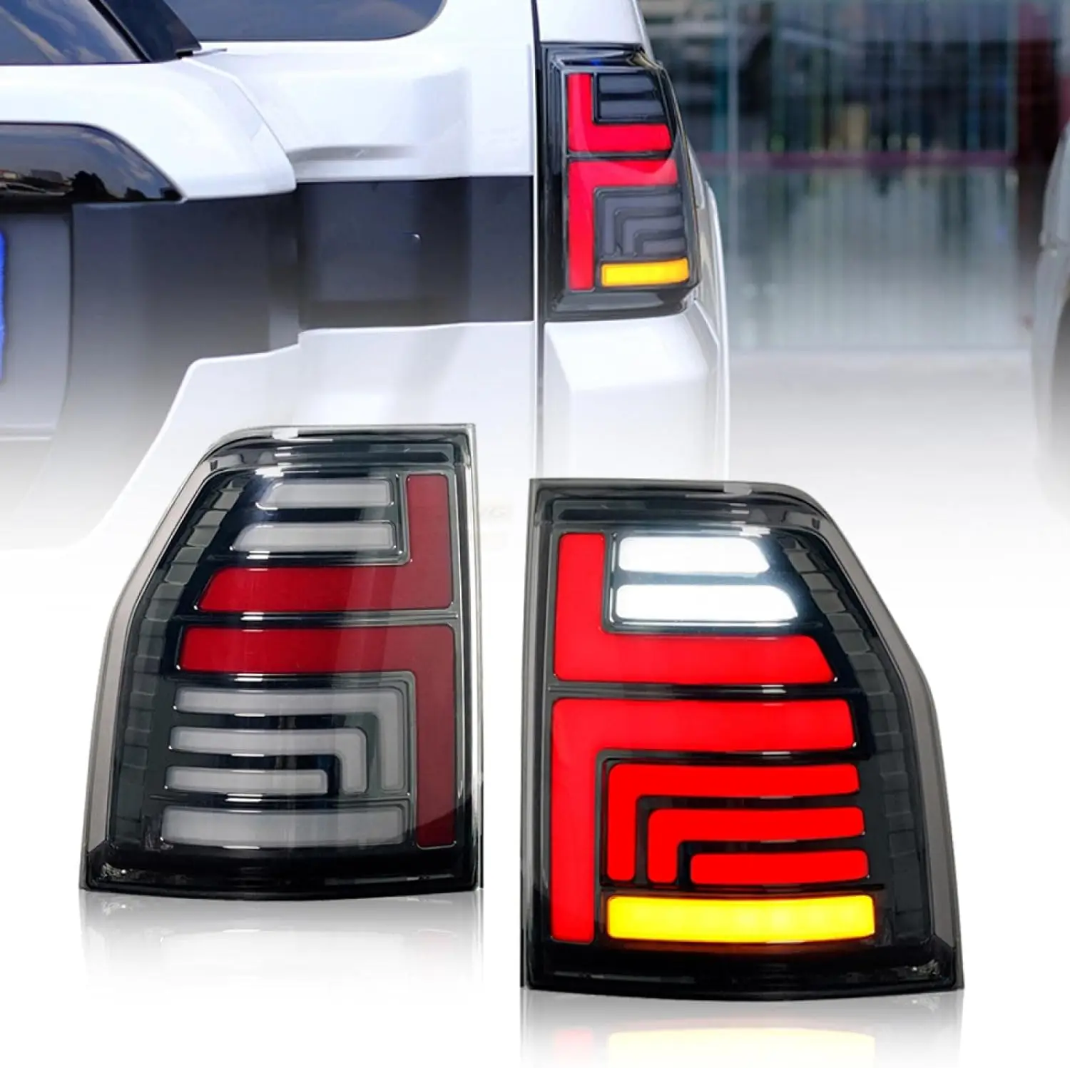 Taillights For Mitsubishi Pajero V93 V95 V97 V98 Tail Light 2006 2007 2008 2009 - 2020 3.0L 3.8L Rear Lamp Assembly E-mark Pair