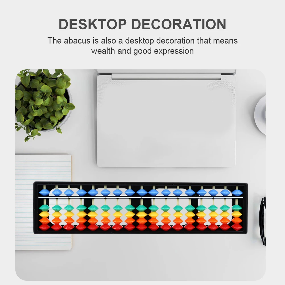 2 pezzi di plastica colorata Abaco 5 perline 17 aste Bambini Strumento di conteggio Matematica Apprendimento Abaco educativo per bambini Adulti Scuola