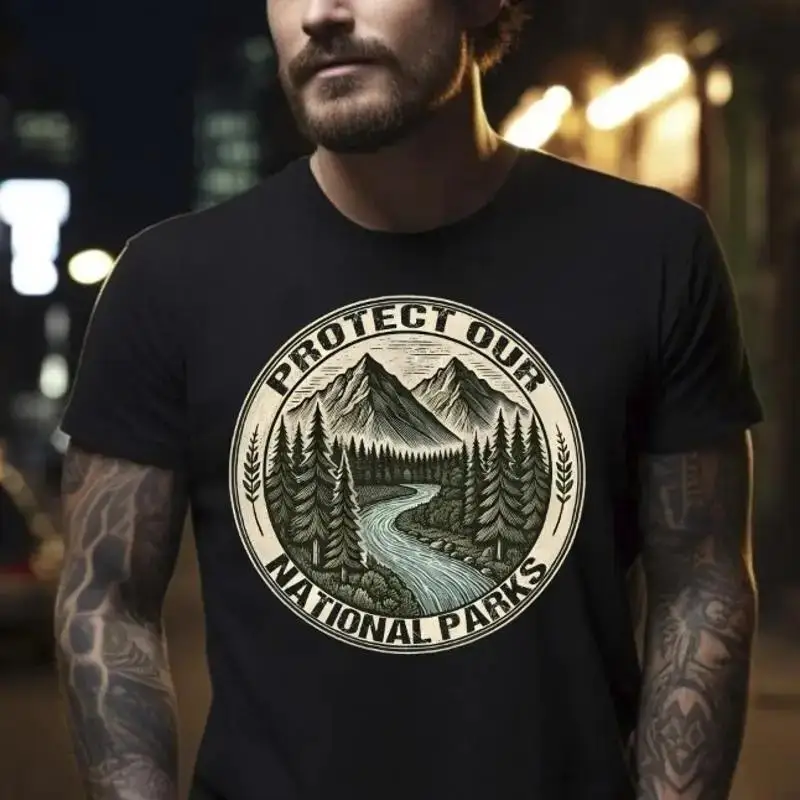 Protect Our National Parks Black T Shirt S 5Xl