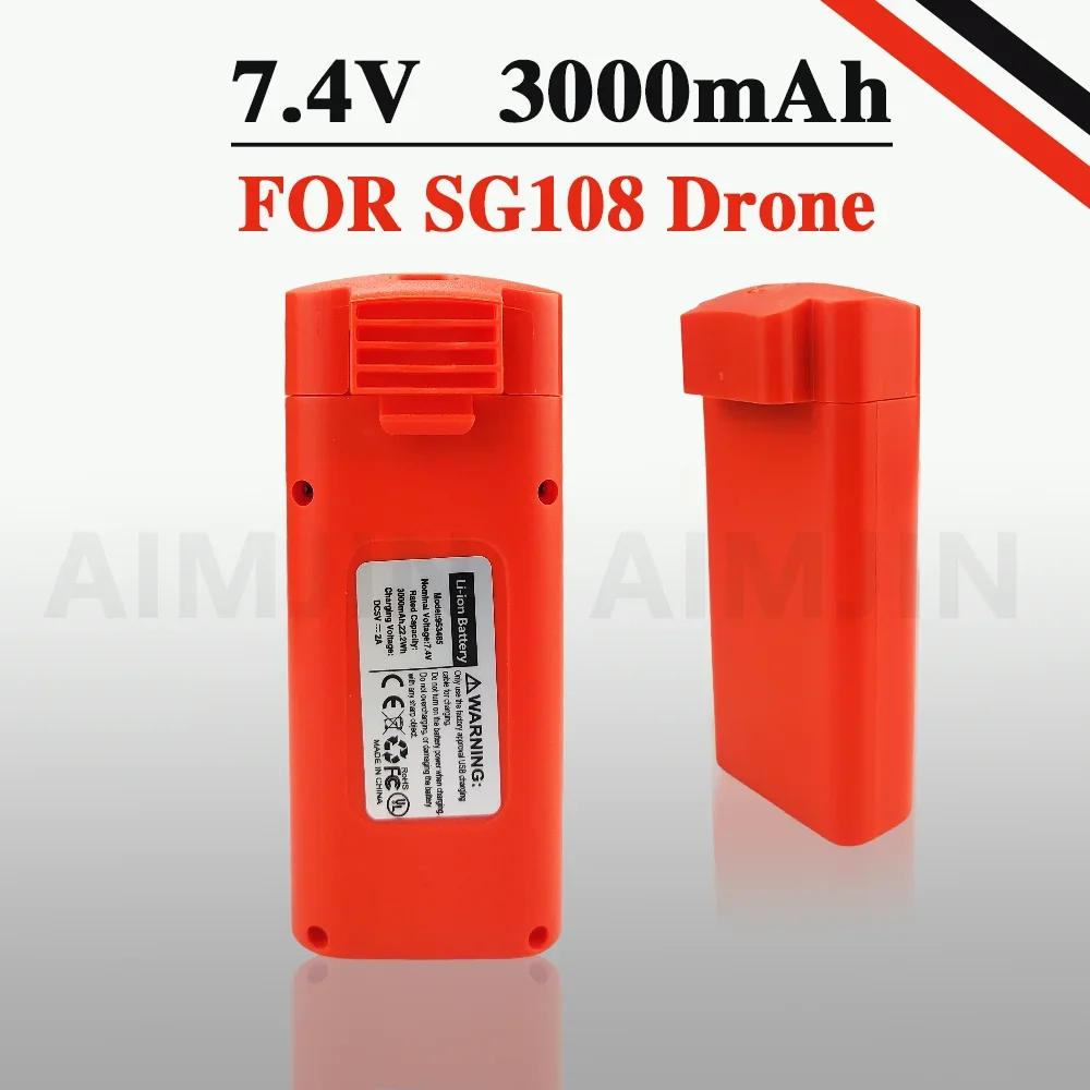 

SG108 SG-108 GPS 4K Bürstenlosen RC Drone Batterie Ersatzteil 7,4 V 3000mAh Batterie Für Fernbedienung SG108 SG-108 Drone