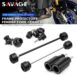 2025 For YAMAHA MT-09 Frame Fairing Crash Guard Wheel Fork Axle Slider MT09 SP 2026 Rear Swingarm Spools Front Fender Protector