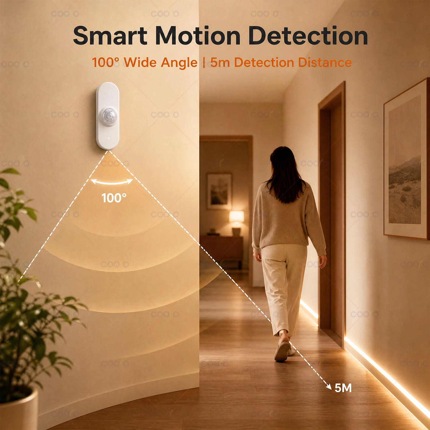 Tuya WiFi PIR Motion Sensor with Light/Temperature/Humidity Human Body Infrared Detector Smart Home Automation Battery Powered image 3