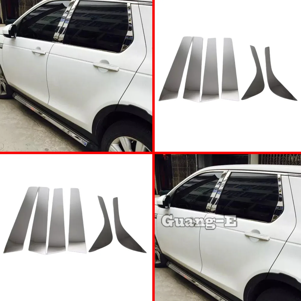 

Car Stick Stainless Steel Glass Window Garnish Pillar Middle Column For Land Rover Discovery Sport 2015 2016 2017 2018 2019
