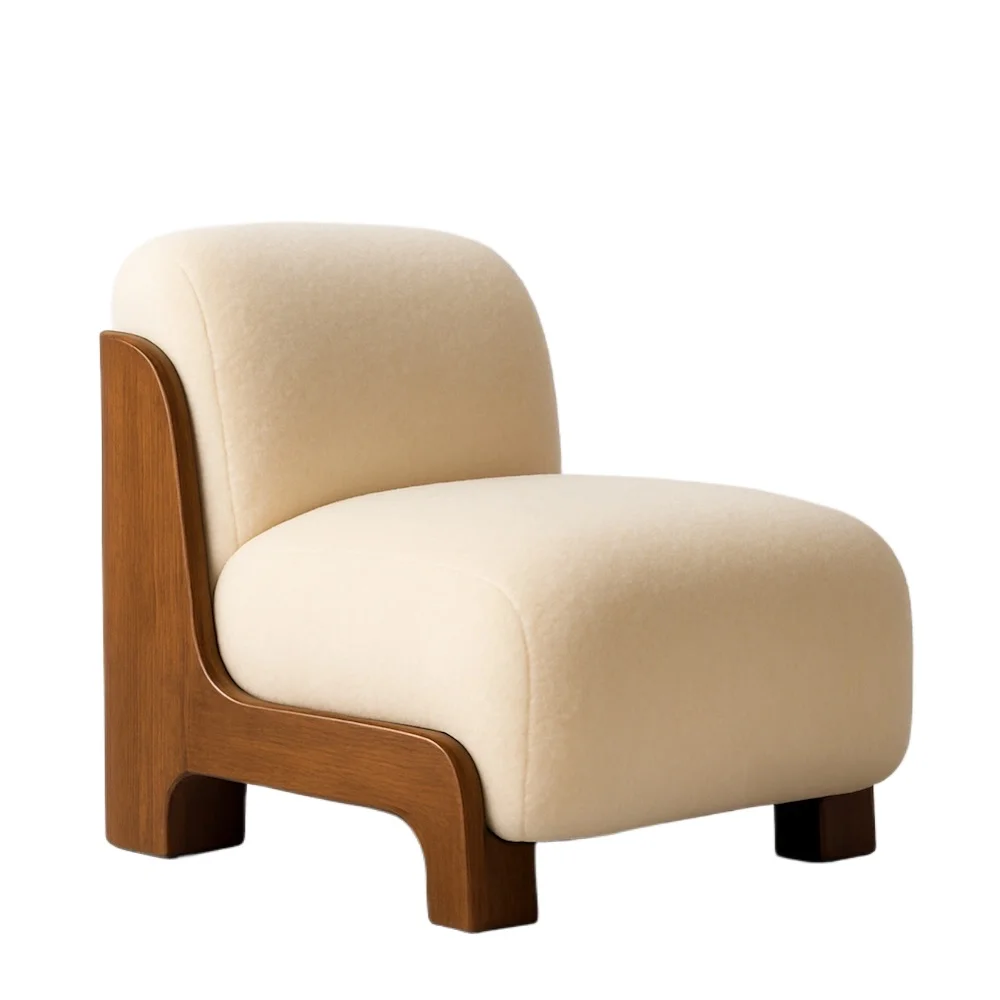 Nordic simple and unique villa furniture lobby soft frame upholstered deck chair living room home apartment furniture