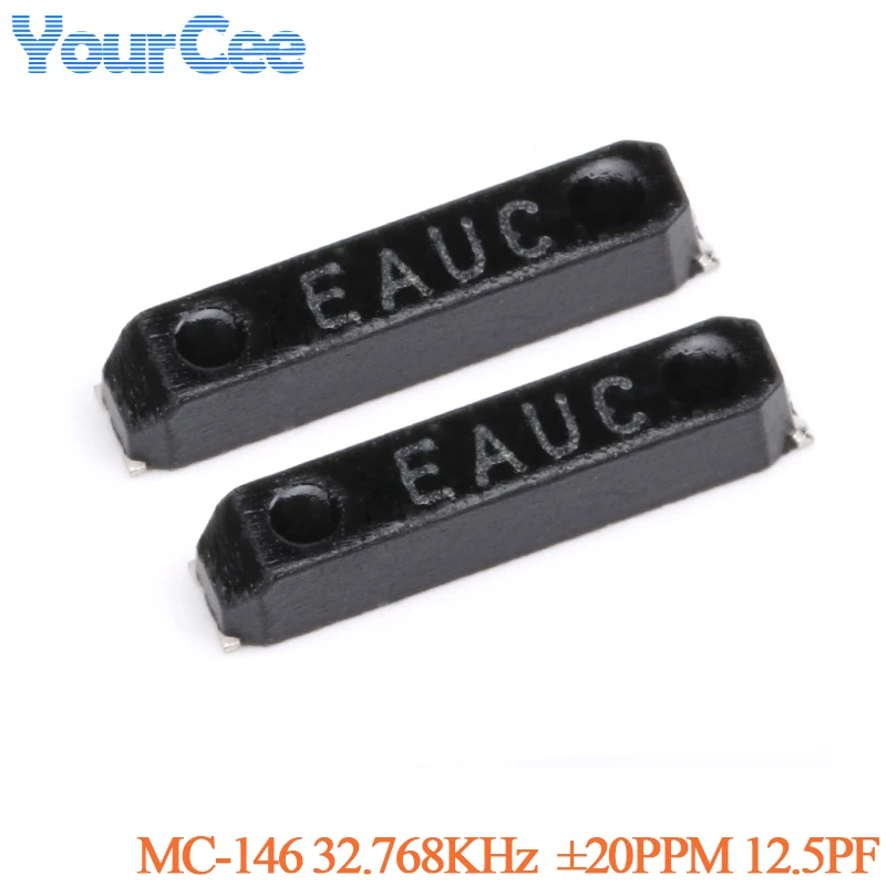 100pcs/5pcs MC-146 SMD Passive Crystal Oscillator 32.768KHz 32.768K ±20PPM 12.5PF 7.0*1.5mm Resonator 7.0X1.5mm