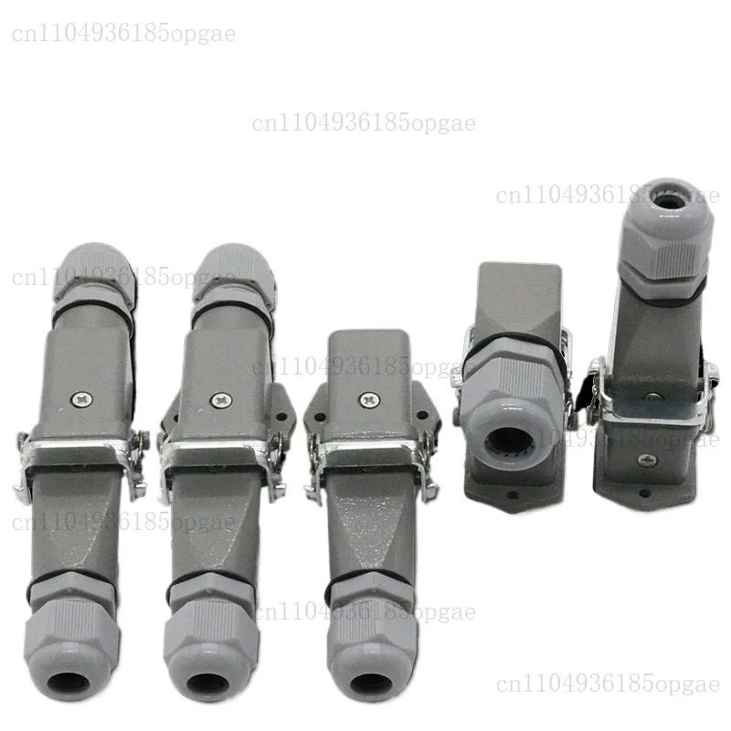 

Rectangle Aviation Plug Socket,HDC HA 4 5 6 8 Pin Water Proof Heavy Duty Connector Male Female