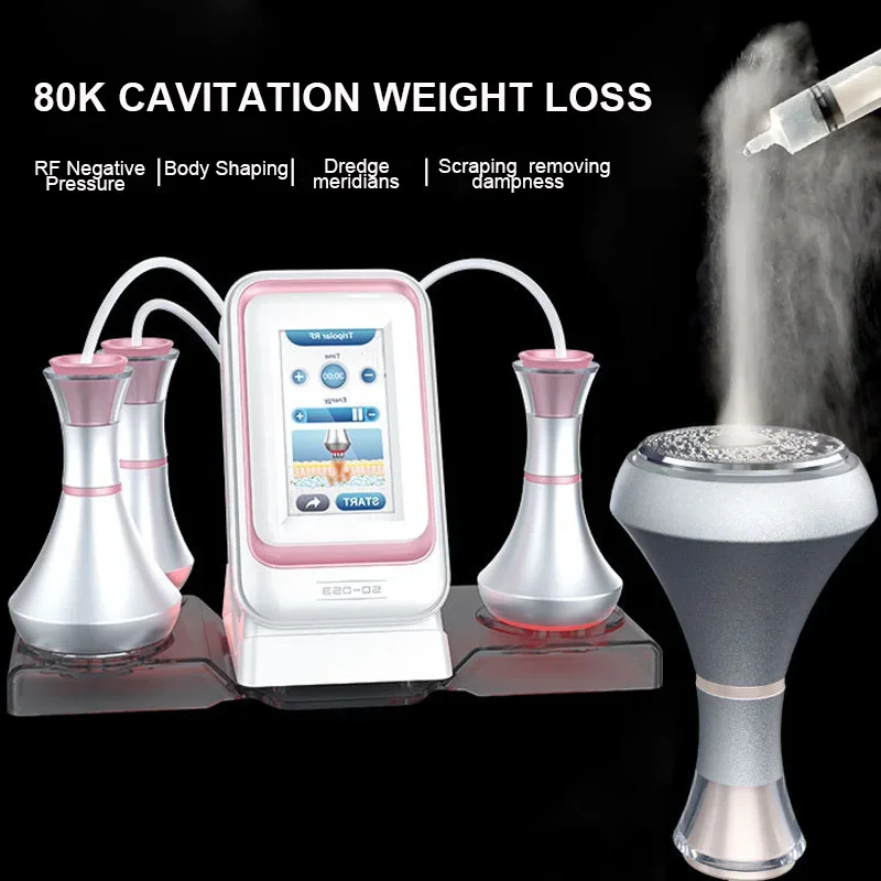 Newest 80Khz Ultrasonic Vacuum Cavitation Machine RF Body Radio Frequency Ultrasound Lose Weight Slim Down Face Skin Tighten Spa