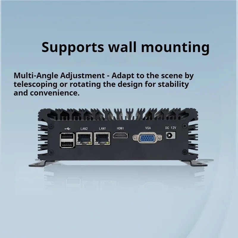 i3-5005U Mini Industrial Computer Dual Network Dual String Micro Low Power Consumption Computer Small Host Desktop Mini