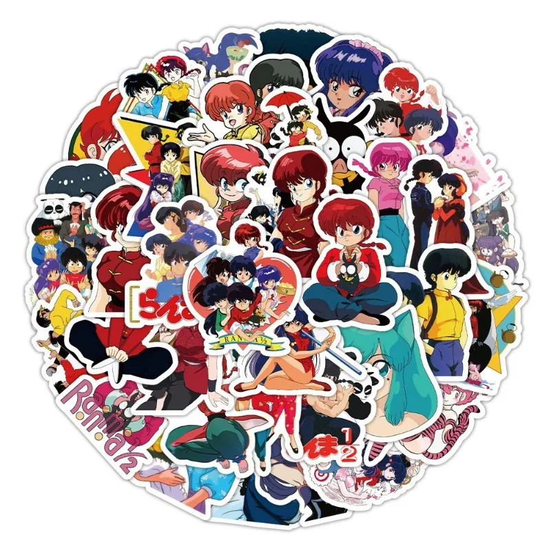 50pcs Cartoon Ranmat Stickers Suitcase Water Cup Stationery Mobile Phone Car Scooter Laptop Refrigerator Decoration Sticker