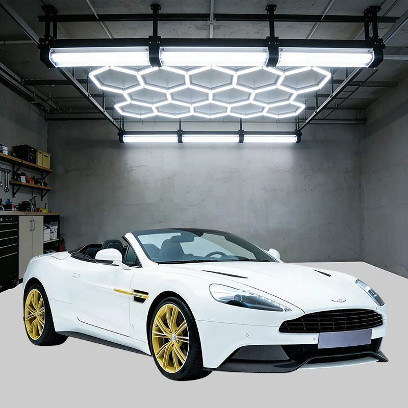 diy-led六角形ガレージライト-110v-220v-車のディテーリング、地下室、倉庫、ジム、工業用、商業用、高輝度、店舗照明