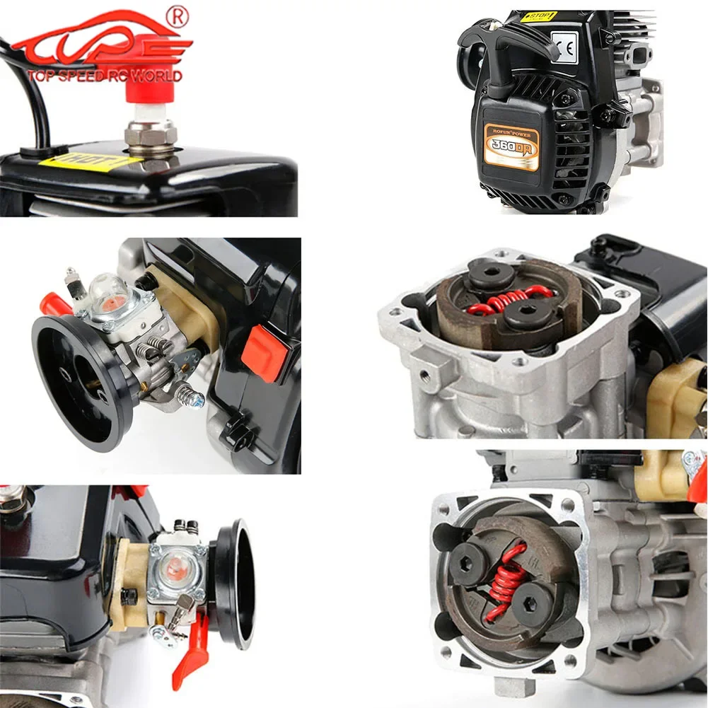 36CC 듀얼 링 시동이 쉬운 4볼트 엔진 업그레이드 (1/5 HPI 로펀 킹 모터, 로반 바하, 로시 5ive-t FG, 고페드 레드캣 RC 부품용)