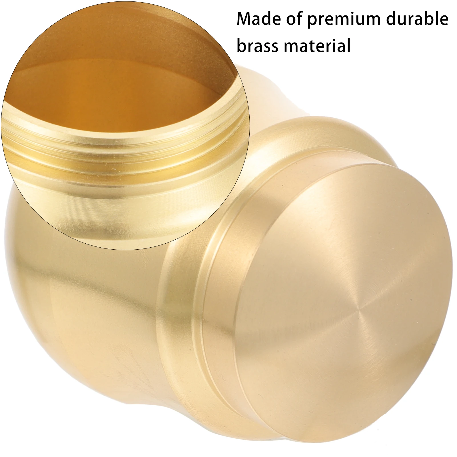 

Small Brass Powder Storage Jar Sealed Tea Canister Airtight Storage Box for Loose Tea Powder Cream and Aroma Desktop Tank Decor