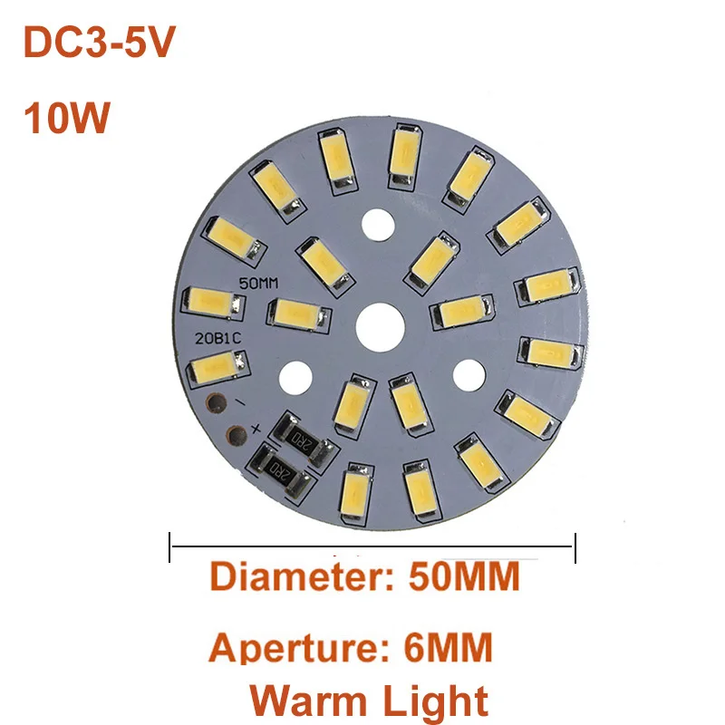 Wysokiej jasności 1 sztuk 5730 SMD DC3-5V LED lampa pokładzie źródło światła USB uniwersalny jeden kolor koraliki do lampy ciepłe białe światło 10W