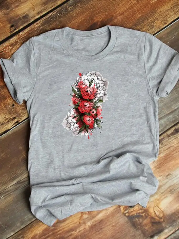 

Женская летняя футболка с коротким рукавом и принтом, в стиле 90-х