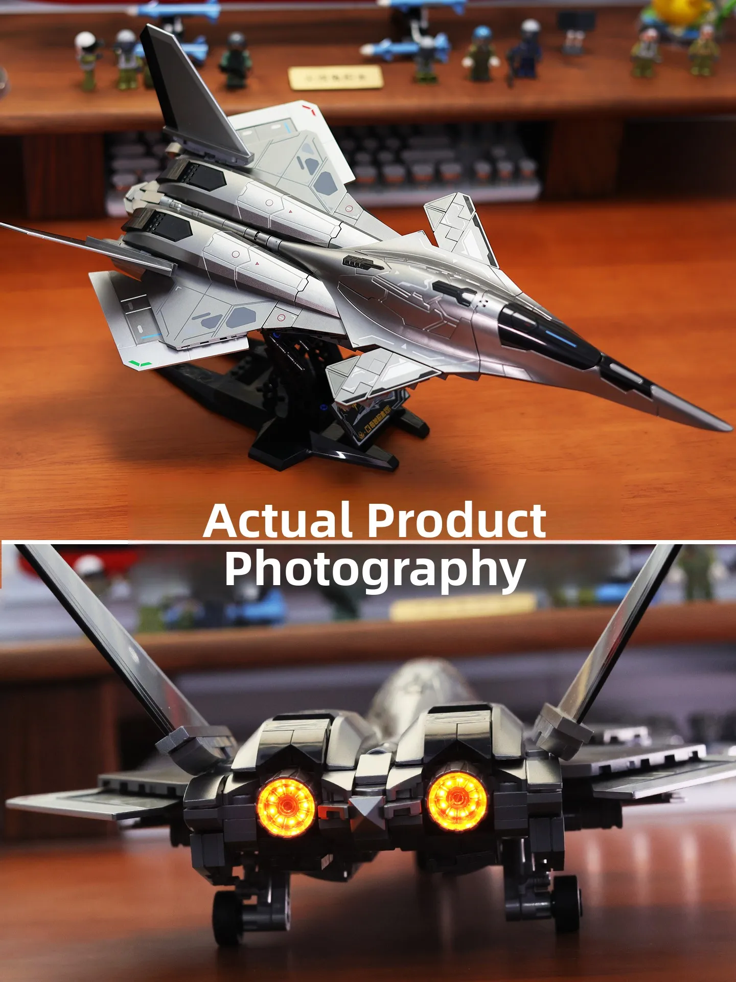nouveau-2026-south-heaven-gate-white-emperor-fighter-plane-military-building-blocks-assembly-toy-birthday-gift-for-boys