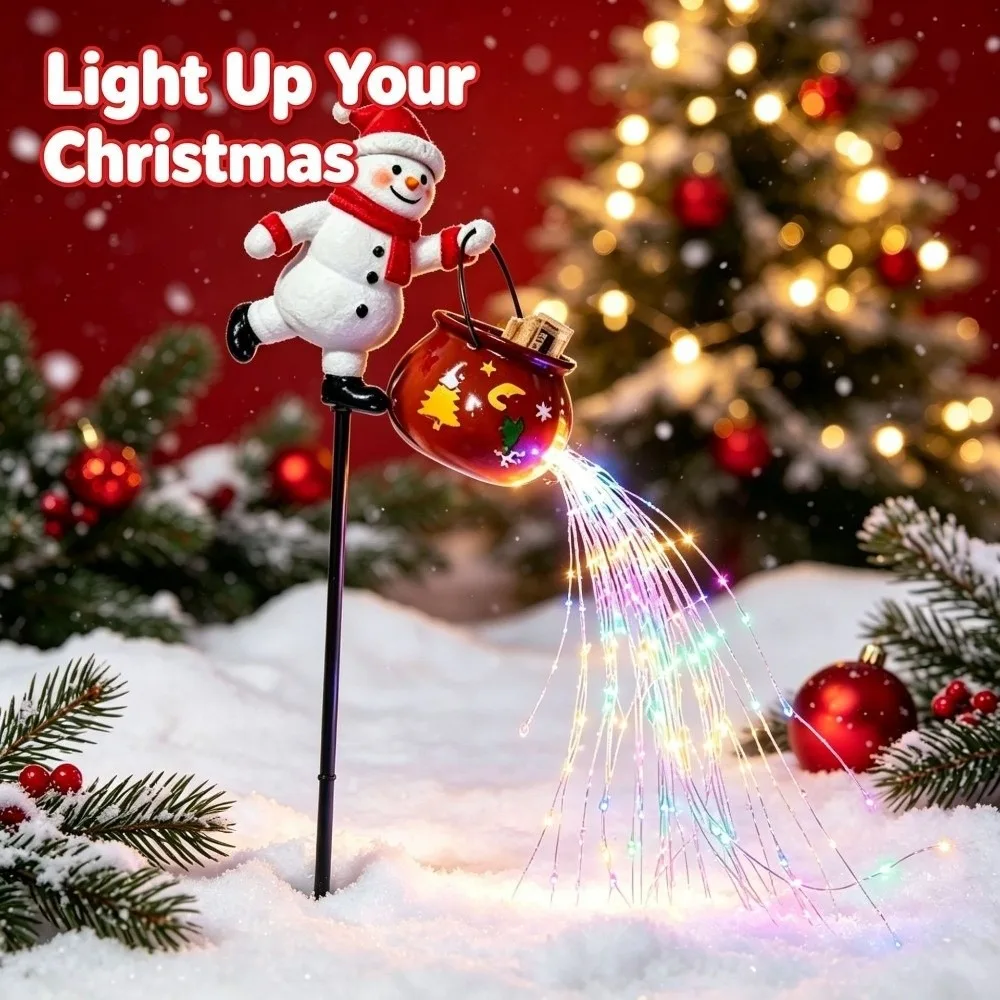 Solar Powered Christmas Solar Light Waterproof Weather Resistant Solar Garden Light Decorative Design LED Light