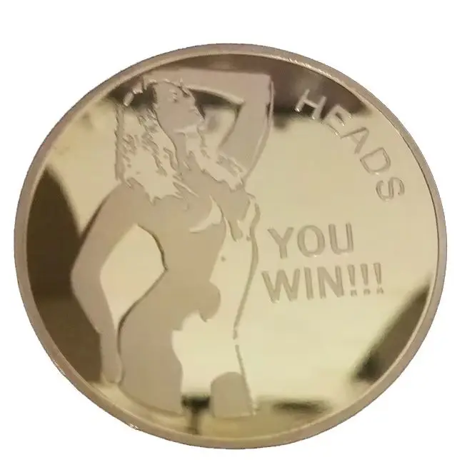 Yes No Decision Coin American Sexy Girl Happy Baby Decoration Commemorative Coin Tramp Collection Gold and Silver Coin