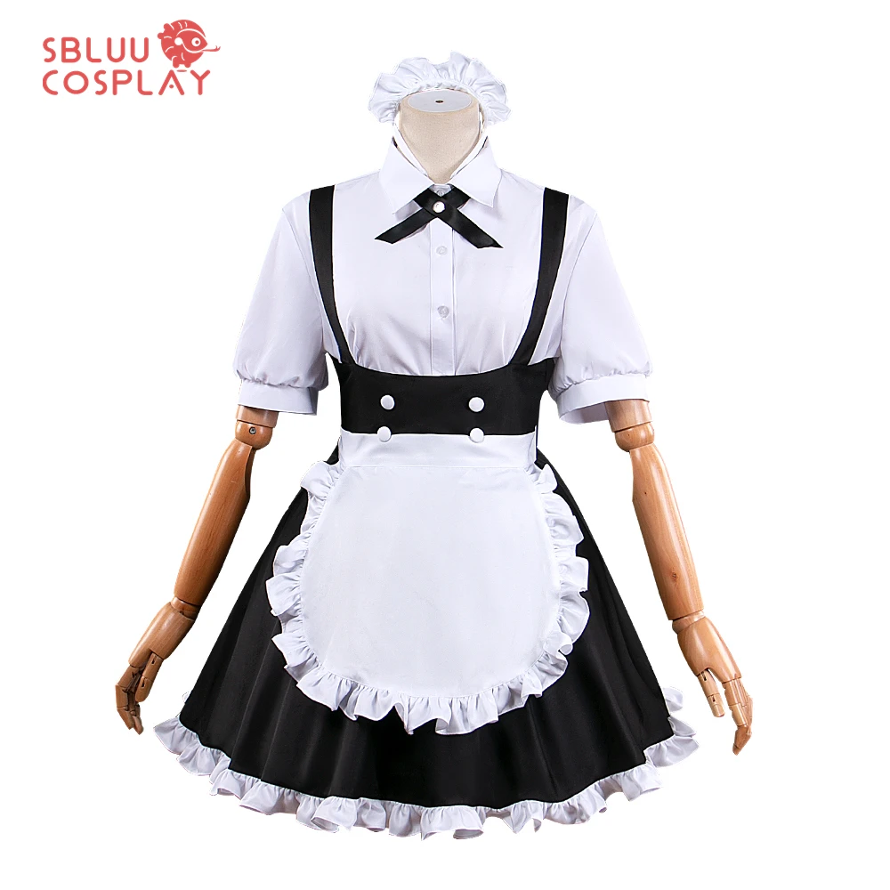 

SBluuCosplay Nazuna Nanakusa Cosplay Costume Maid Outfit Yofukashi No Uta Cosplay Wig