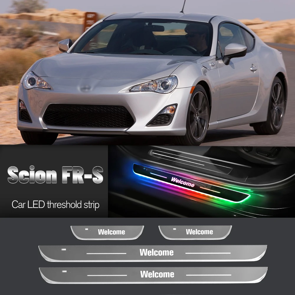 

Car Door Sill Light For Toyota Scion FR-S FRS 2012-2016 2013 2015 Customized Logo LED Welcome Threshold Pedal Lamp Accessories