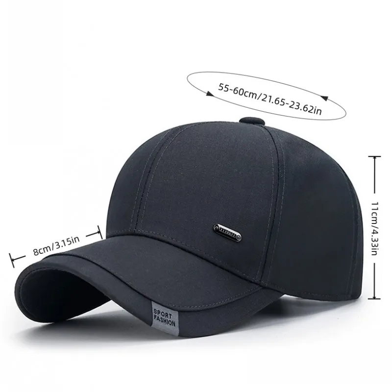 Fashion clothing, fabric, baseball caps, gifts for middle-aged and elderly men, dad's duckbill caps