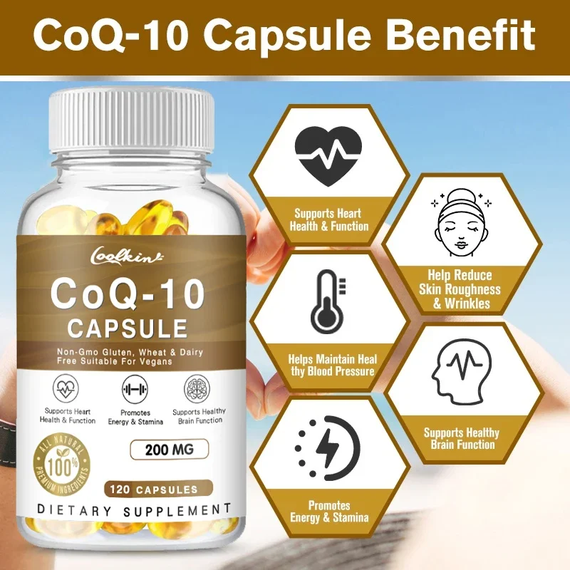 

Highly Absorbable CoQ10 - Antioxidant, Supports Heart and Brain Health, Boosts Energy Levels, Strengthens Immunity Supplement
