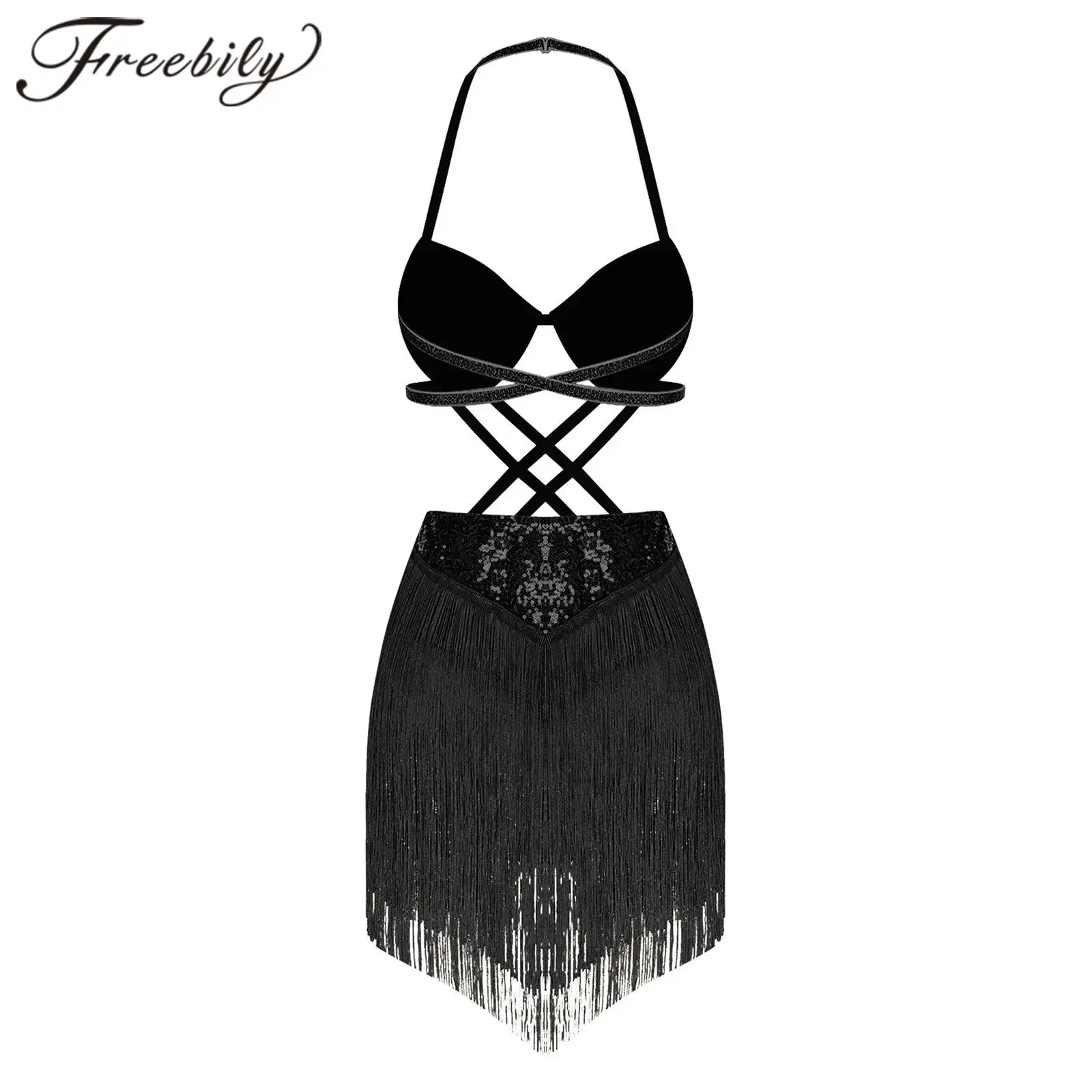 

Костюм для латиноамериканских танцев, танцев живота, музыкальных фестивалей, восточных индийских танцев, этнических танцев, сценических выступлений для женщин.