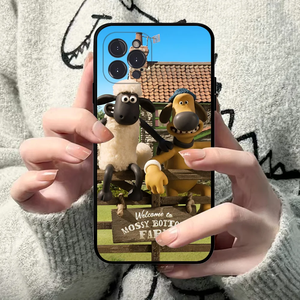 Shaun The Sheep Phone Case For IPhone 16 15 14 13 12 Mini 11 Pro XS Max X XR SE 6 7 8 Plus Soft Silicone Cover