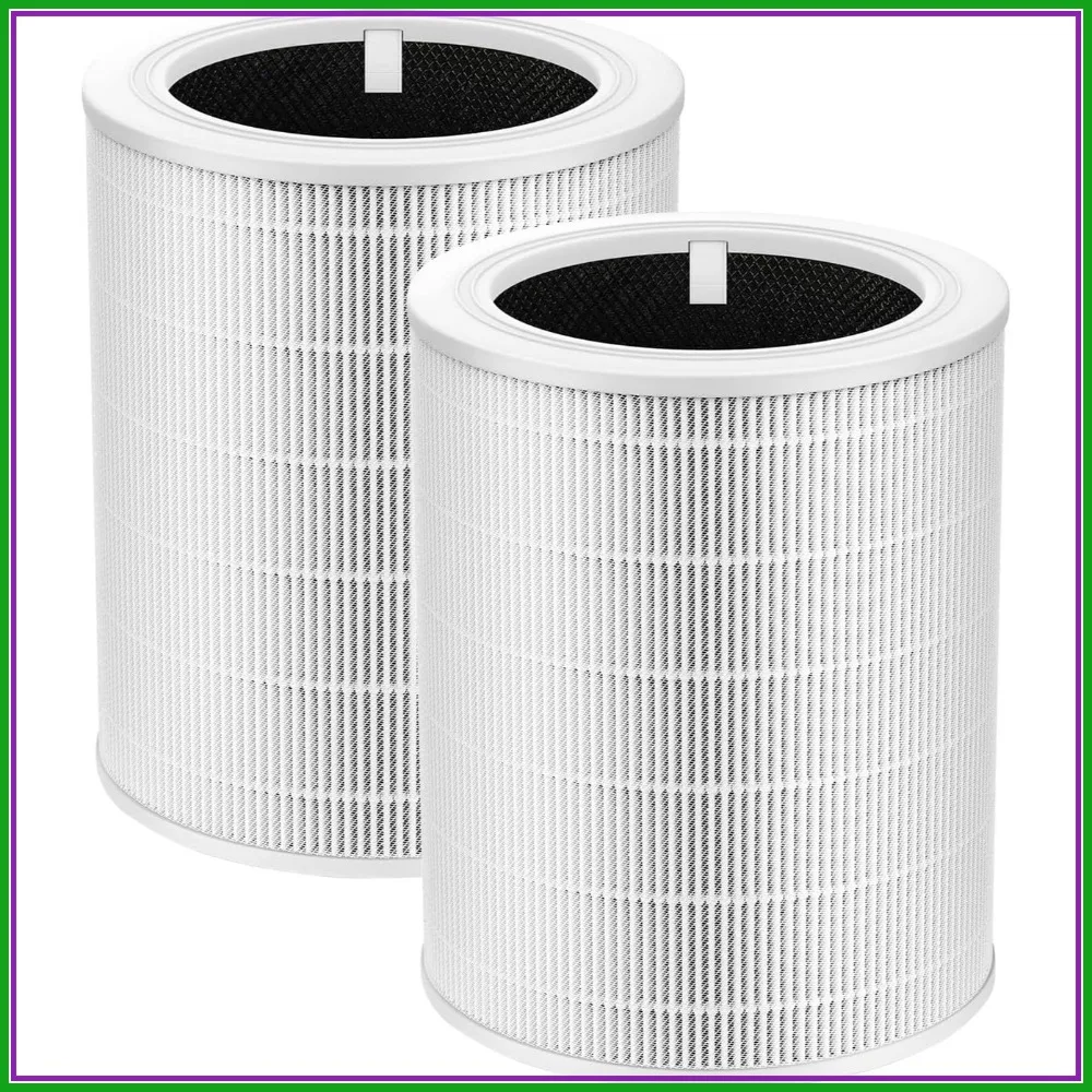 

2 Pack Replacement Filter for LEVOIT Core 600S, 3-in-1 HEPA Activated Carbon for Large Room, Compared to Core 600S-RF