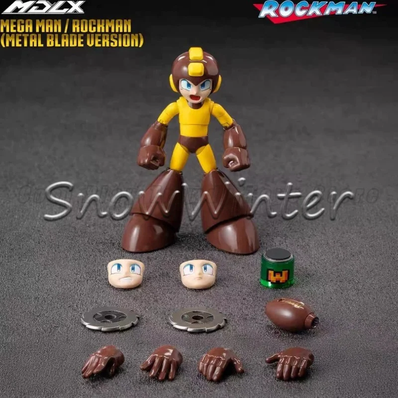 【In‑stock】Three‑Zero MDLX Mega Man Metal‑Blade Version Movable Anime Action‑Figure Collectible Model Toy