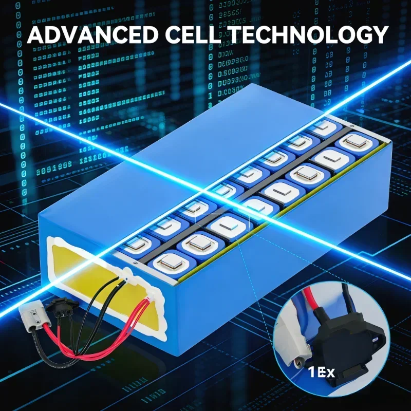 36V 25Ah/30Ah LiFePO4 Lithium Battery Pack with BMS Premium Deep Cycle Battery. Extended Service Life. Ideal for 500W/1000W Elec