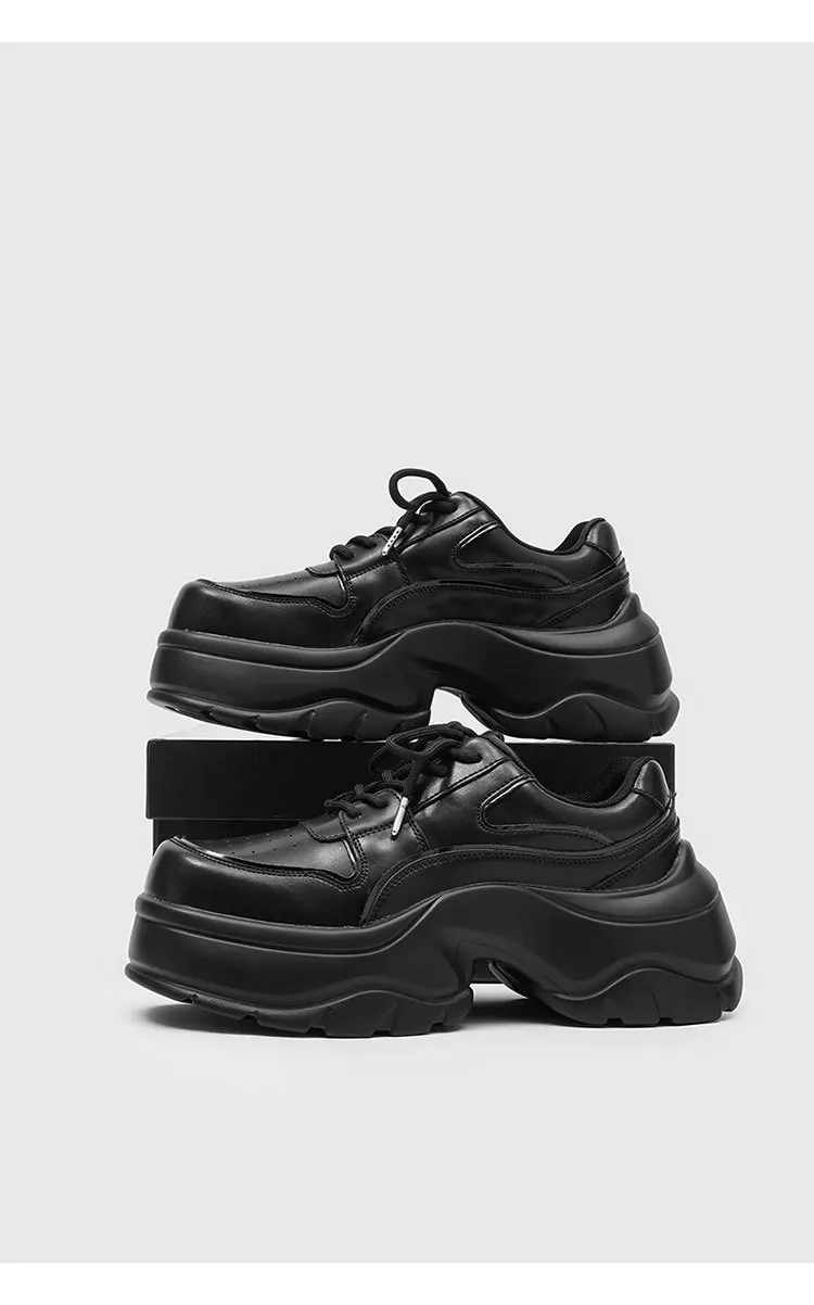 

Мужская обувь дерби, кожаная повседневная обувь на платформе, увеличивающая каблук, дизайнерская обувь для мужчин, ботильоны, винтажные готические кроссовки