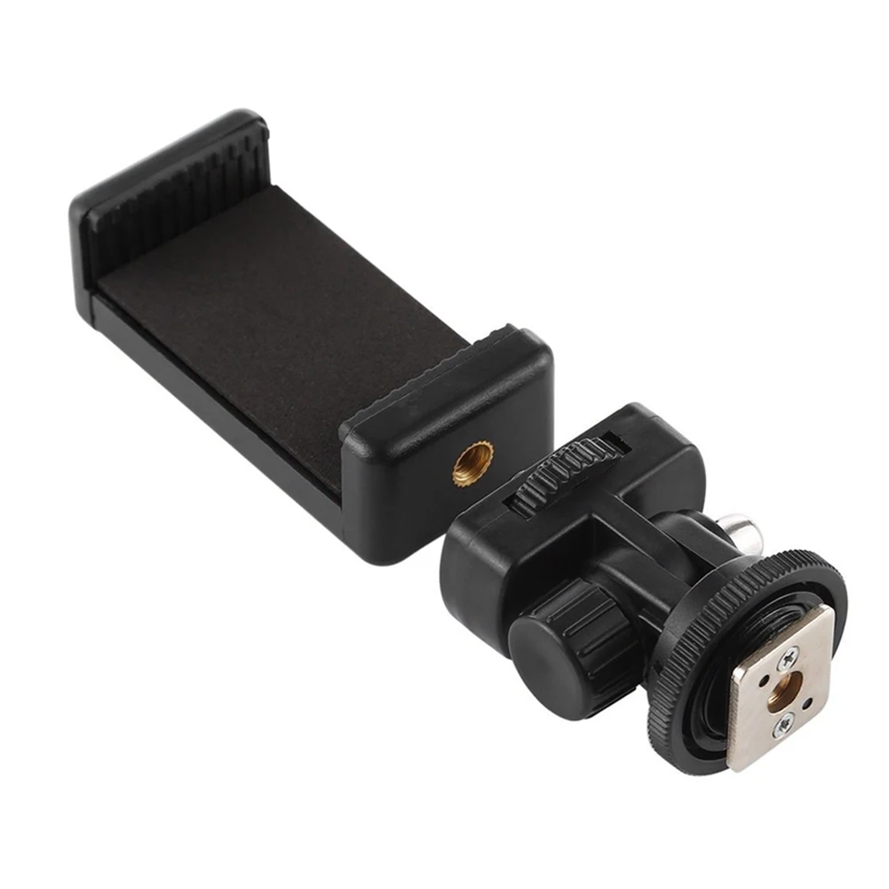 Handy Stativ Mount Adapter Kamera Blitzschuh Halterung Smartphone Stativ Halterung 360 Grad Drehbar