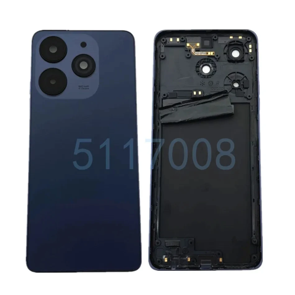 Middle Frame For Tecno Spark 10 Pro KI7 Battery Back Cover with Camera Lens+Side Button Housing Case Panel Replacement