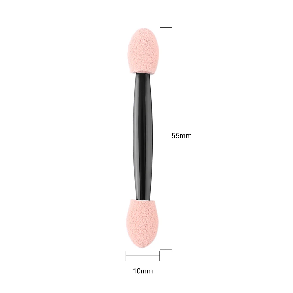 10 pçs pincel de sombra de olho maquiagem dupla face esponja conjunto de náilon pincéis de sombra de olho para aplicador cosmético ferramenta de maquiagem
