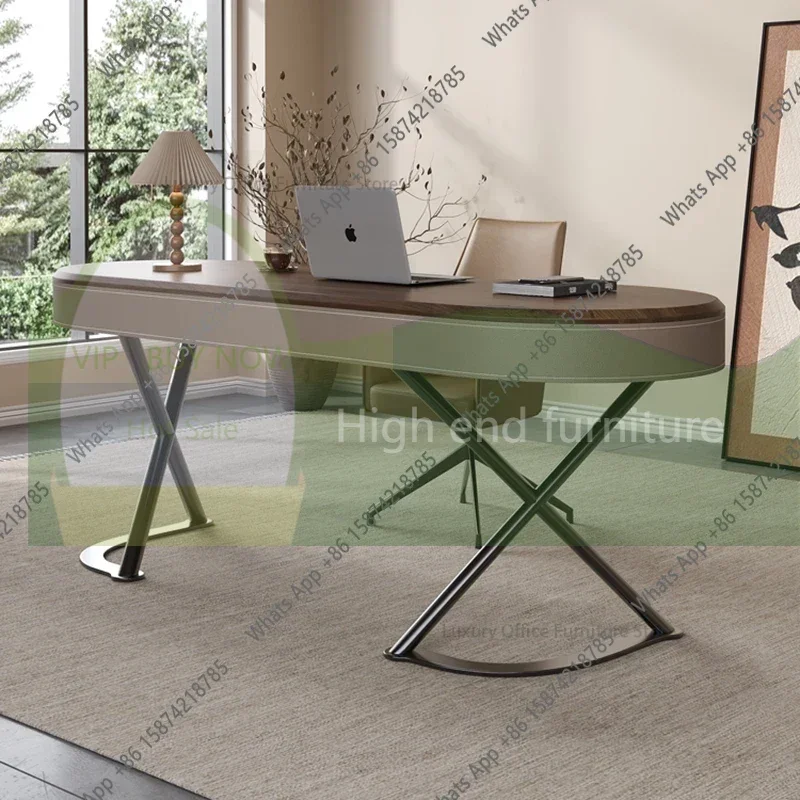 

DC Minimalism France Office Desks High-end Design Creative Computer Office Desk Metal Frame Office Furniture Bureau De Chambre F