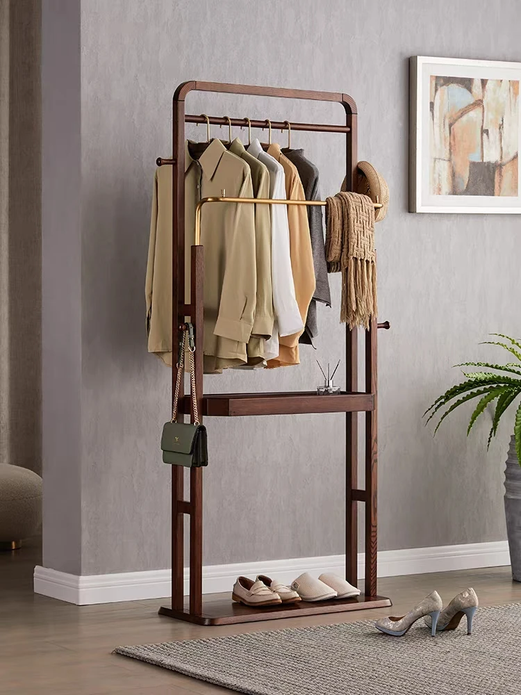 

All solid wood hangers, floor-to-ceiling, bedrooms, simple rooms, coat racks, offices, vertical living rooms, shelves, hangers