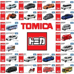 Takara Tomy Tomica-coche deportivo de Metal para niños, juguete de aleación de fundición simulada, modelo 1/64, regalo de Navidad, No.21-No.40