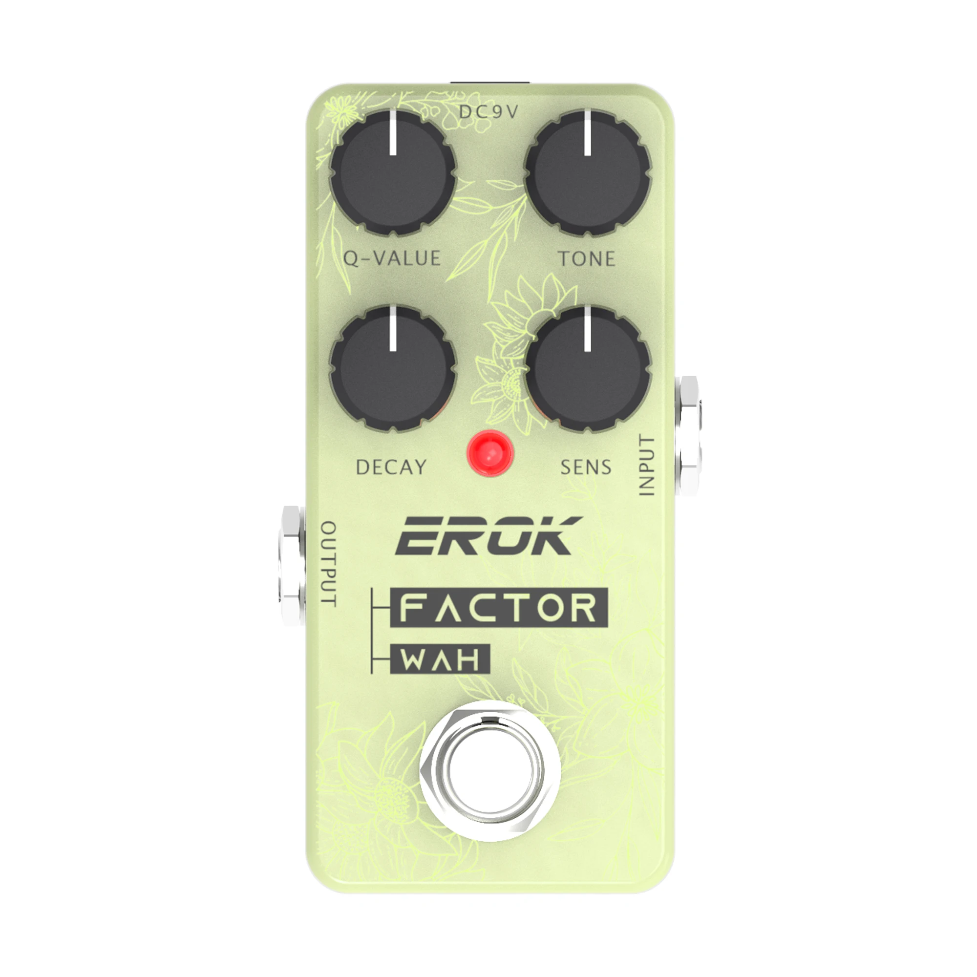 EROK Wah Pedal – Exaggerated Slap Funky & Subtle Attractive Wah Filter for Guitar & Bass, True Bypass