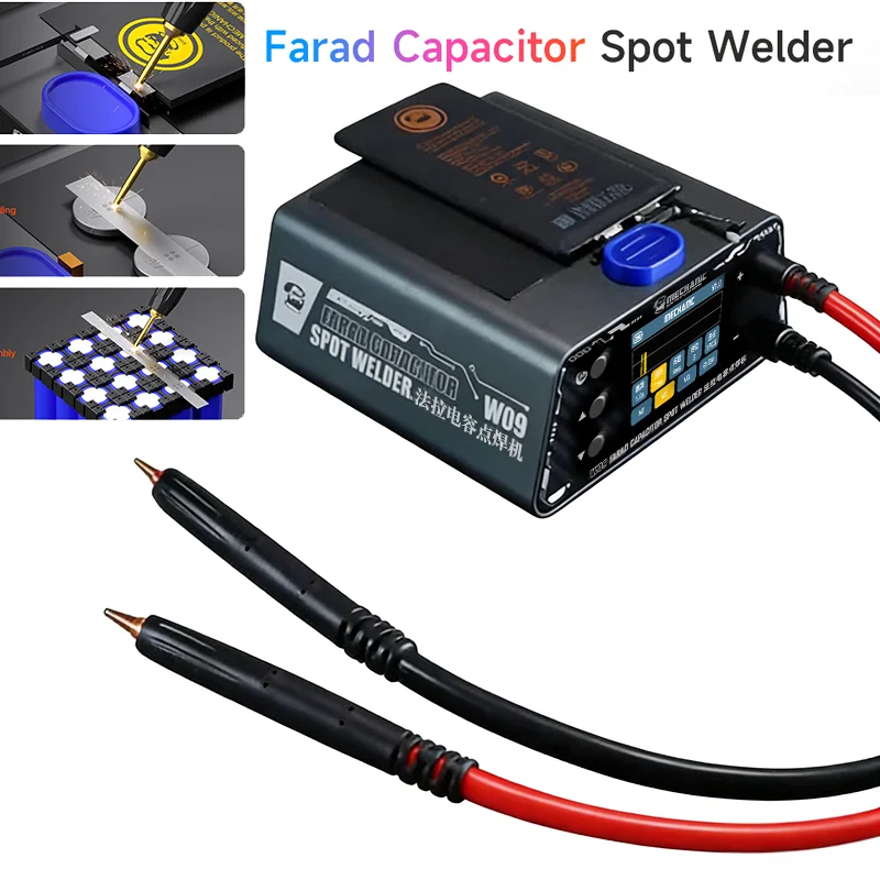 Mechanic W09 Farad Capacitor Welding Machine Small Lithium Battery Spot Welding Pen DIY Battery Pack Control Board Nickel Tool